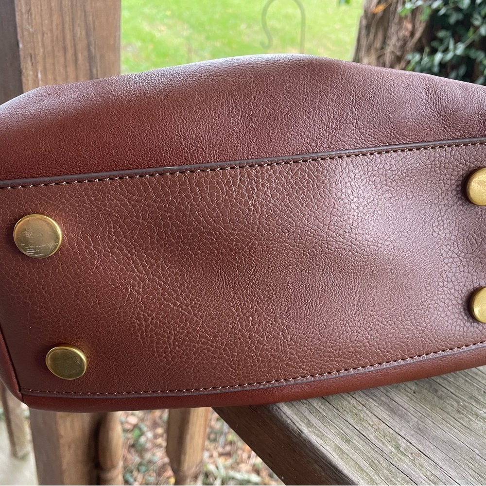 Fossil Brown Leather Women's Bag Vintage - Picture 3 of 7